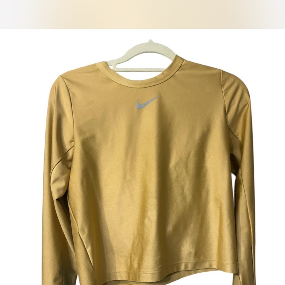 Nike Gold Crop Top